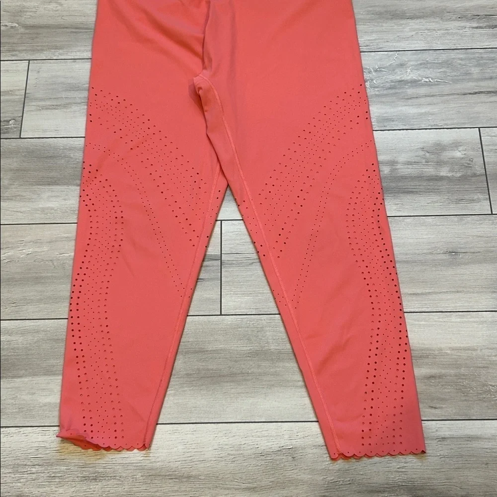 Aerie OFFLINE eyelet coral pink leggings size XXL